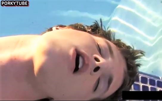Cute teen pool boy